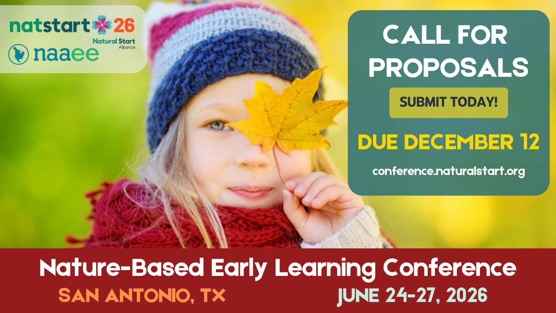 NatStart26 Call for Proposals promo banner image