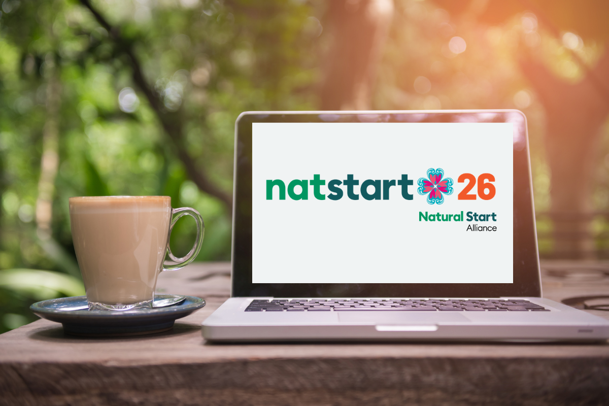 Computer with NatStart26 Logo